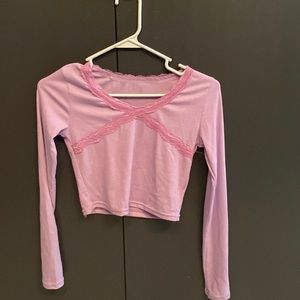 light purple lace top !